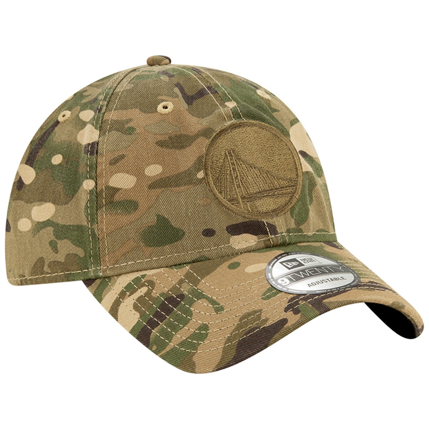 Women's New Era NBA Gs Warriors 920 Crew Class Camo Strapback - Camo