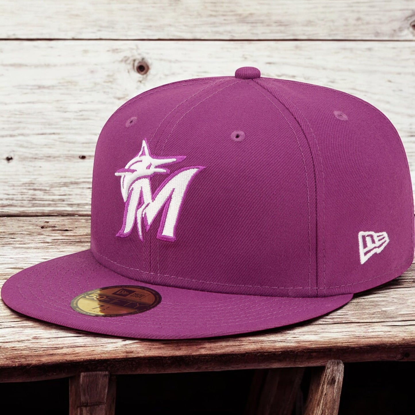 Men's New Era MLB Miami Marlins 5950 Fitted - Sparkling Grape