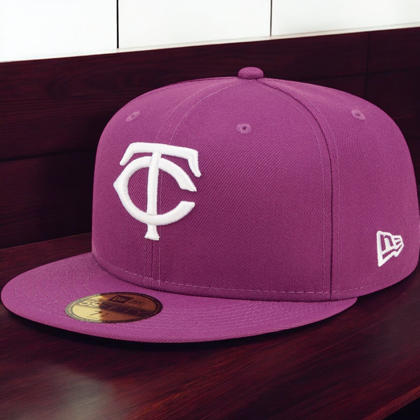 Men's New Era MLB Minnesota Twins 5950 Fitted - Sparkling Grape