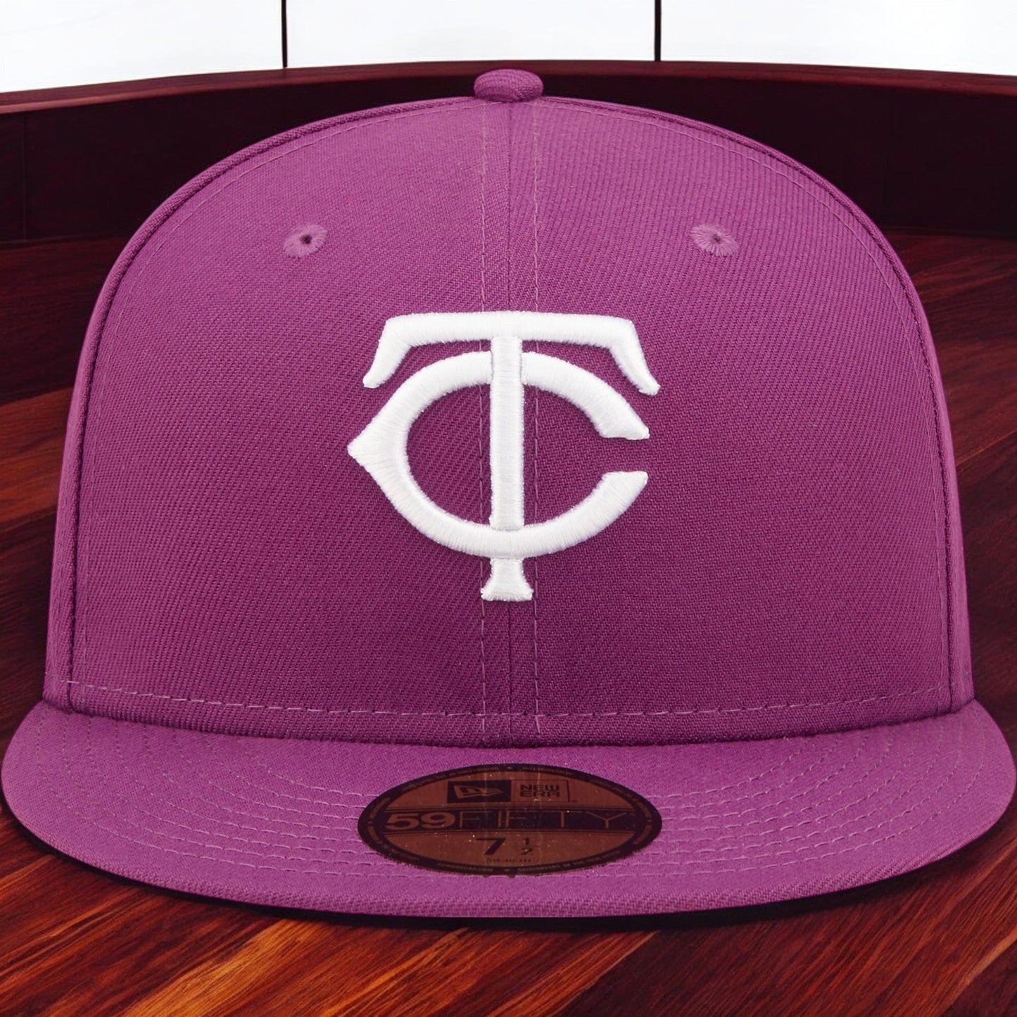 Men's New Era MLB Minnesota Twins 5950 Fitted - Sparkling Grape