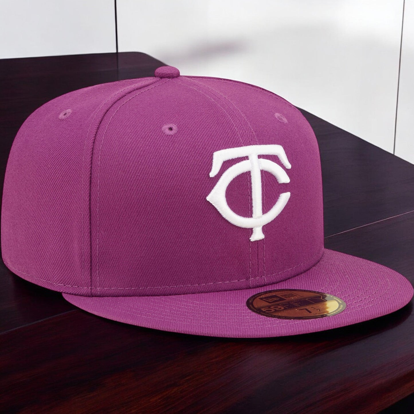 Men's New Era MLB Minnesota Twins 5950 Fitted - Sparkling Grape