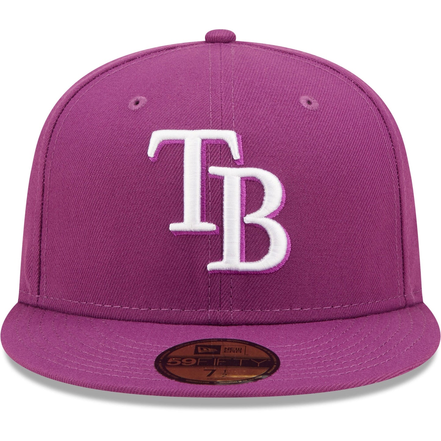 New Era Men's MLB Tampa Bay Rays 5950 Fitted Grape