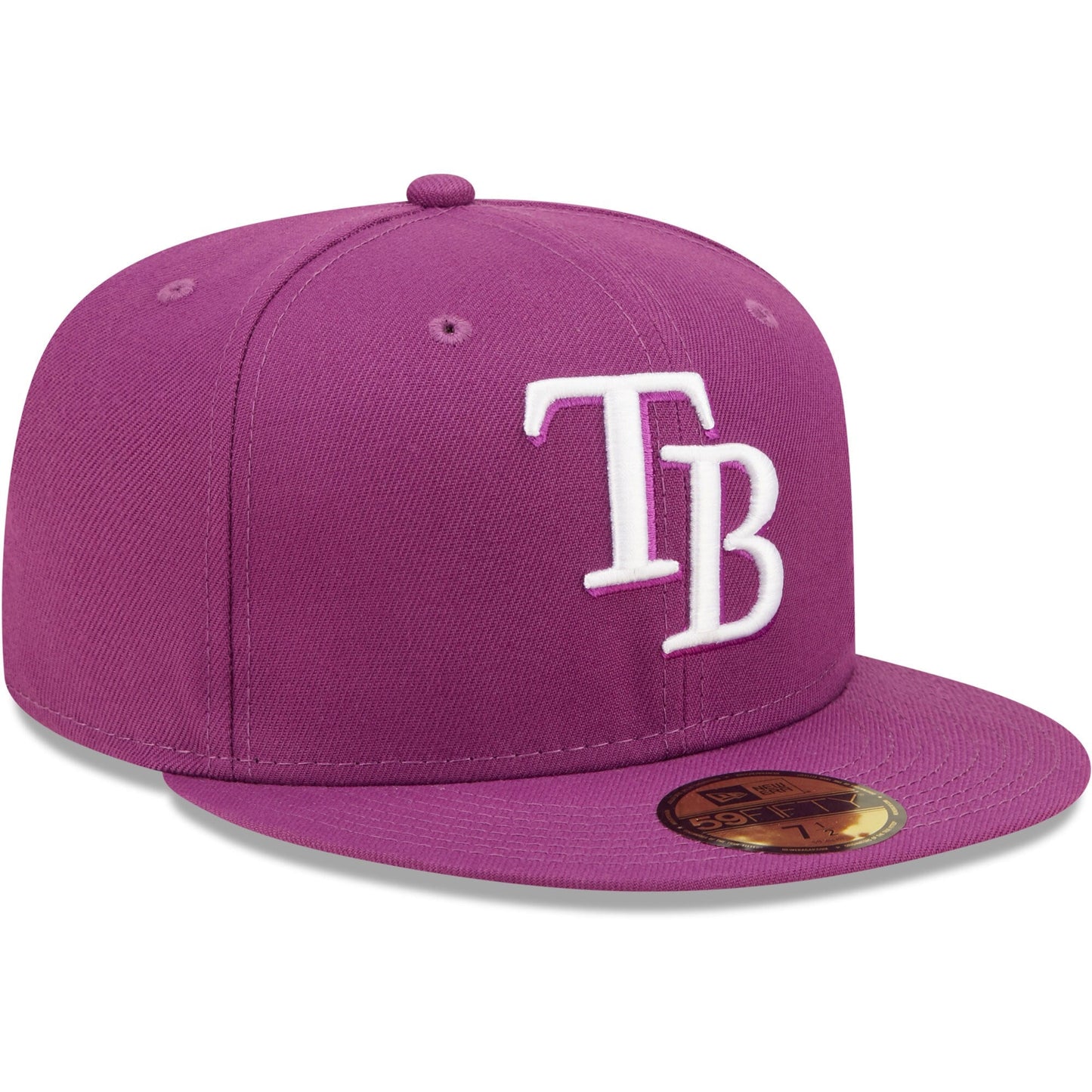 New Era Men's MLB Tampa Bay Rays 5950 Fitted Grape
