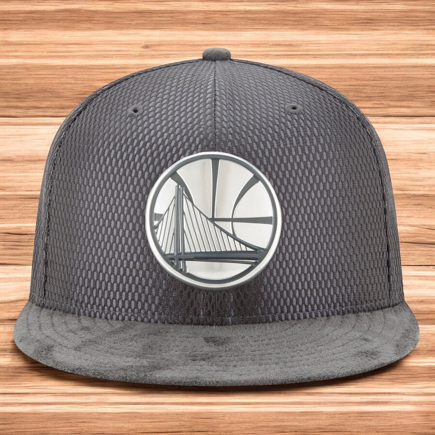 New Era Men's NBA Gs Warriors On The Court 950 Snapback Gray