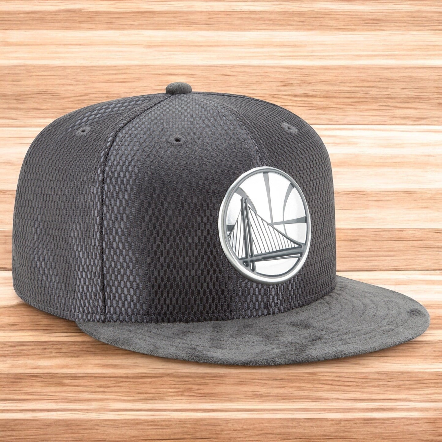 New Era Men's NBA Gs Warriors On The Court 950 Snapback Gray