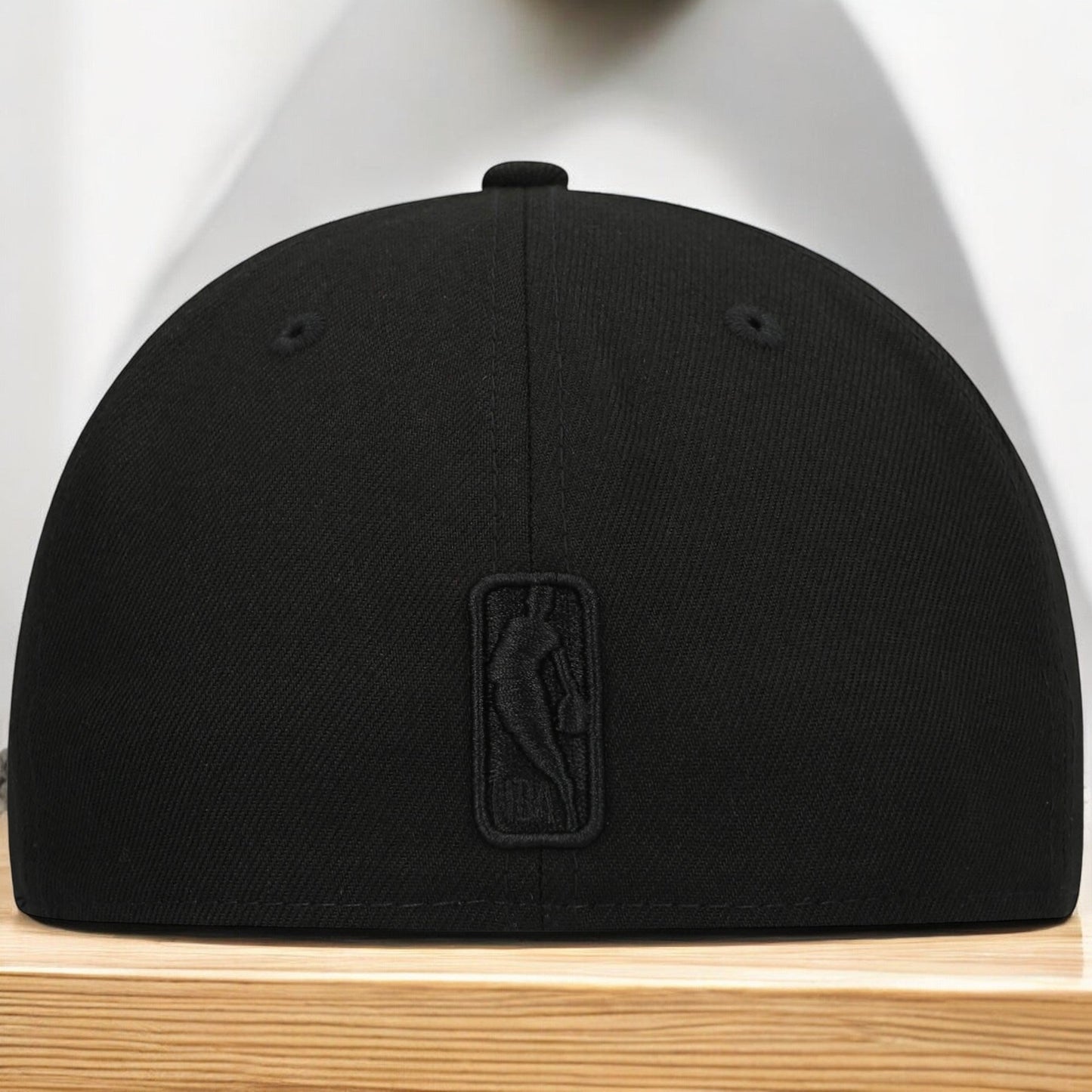 Men's New Era NBA 5950 Black On Black Fitted - Miami Heat