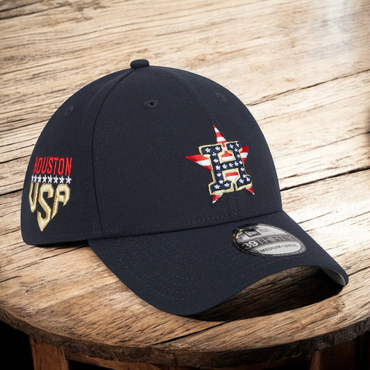 New Era Men's MLB 3930 Fourth Of July Flex Fit Astros