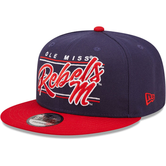 New Era Men's Ncaa 950 Team Script Snapback Hats - Ole Miss