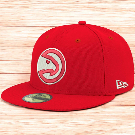 New Era Men's NBA Atlanta Hawks 5950 Fitted Red
