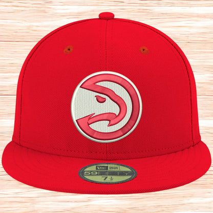 New Era Men's NBA Atlanta Hawks 5950 Fitted Red