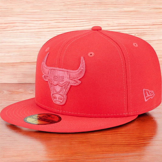 Men's New Era NBA Chicago Bulls 5950 Color Pack Fitted - Red