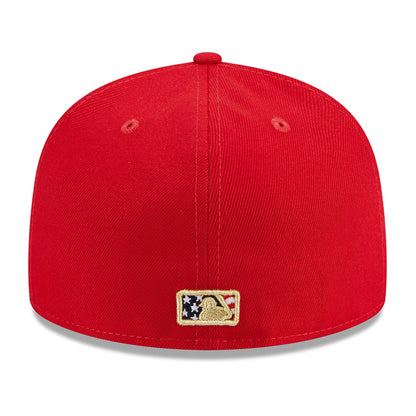 New Era Men's MLB Miami Marlins 5950 July 4Th Fitted Red