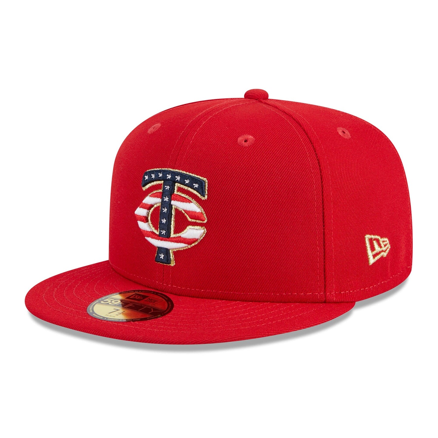 New Era Men's MLB Minnesota Twins 5950 July 4Th Fitted Red