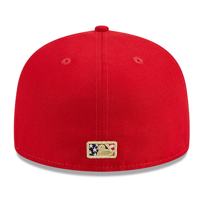 New Era Men's MLB Minnesota Twins 5950 July 4Th Fitted Red