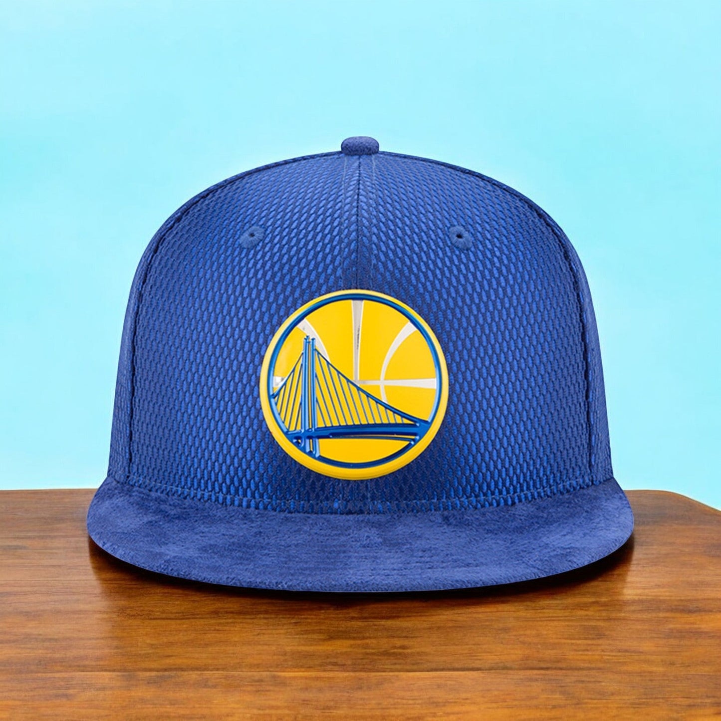 New Era Men's NBA Gs Warriors Suede "On The Court" 5950 Fitted Hats