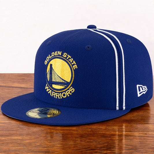 New Era Men's NBA Gs Warriors Y2K Soutache 5950 Fitted Blue