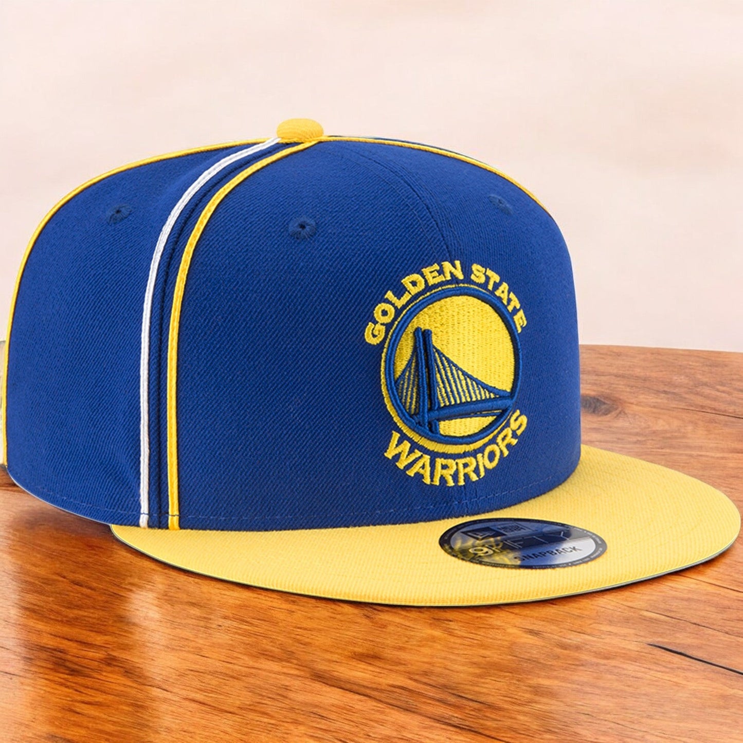 Men's New Era NBA Gs Warriors Y2K Team Soutache 950 Snapback - Blue