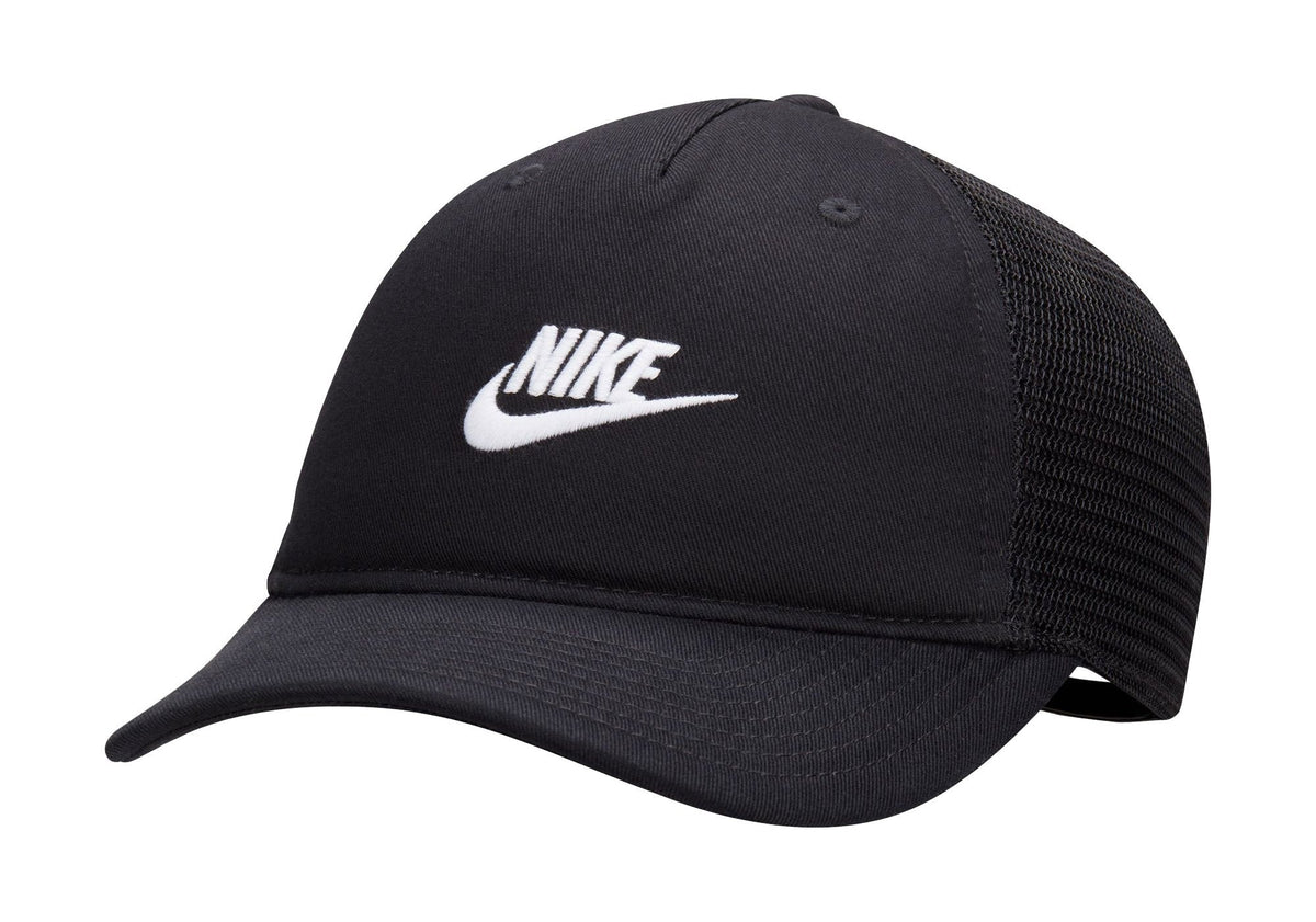 Nike Adult Rise Trucker Cap Black White