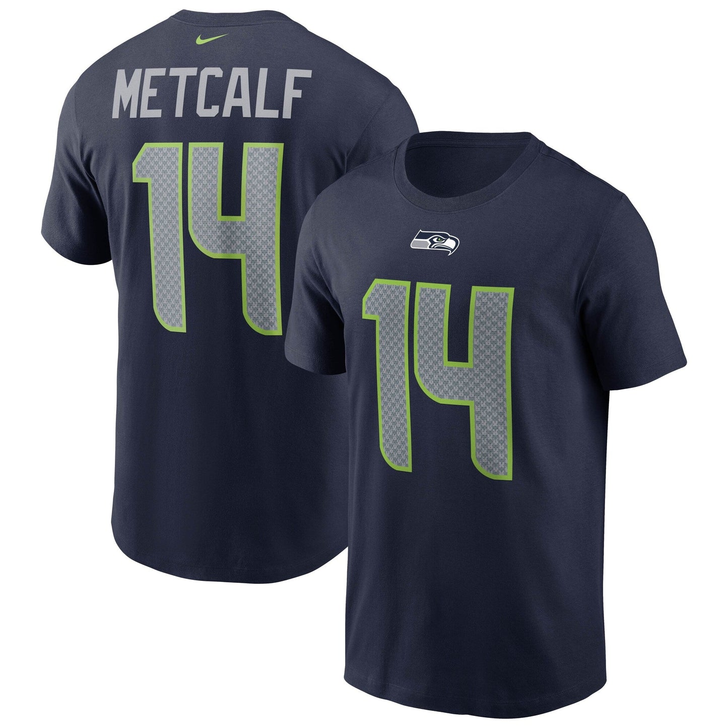 Nike Men's Nfl Metcalf College Seattle Seahawks Player N&N T-Shirt - N199-41S-78F-MXO