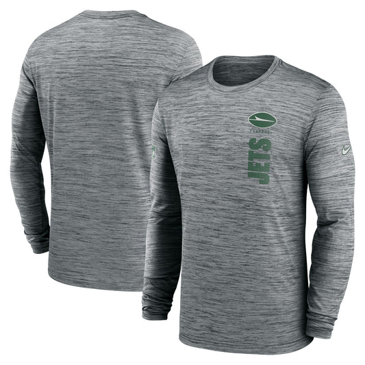 Men's Nike NFL New York Jets Sideline Velocity Long-Sleeve Dri-Fit T-Shirt