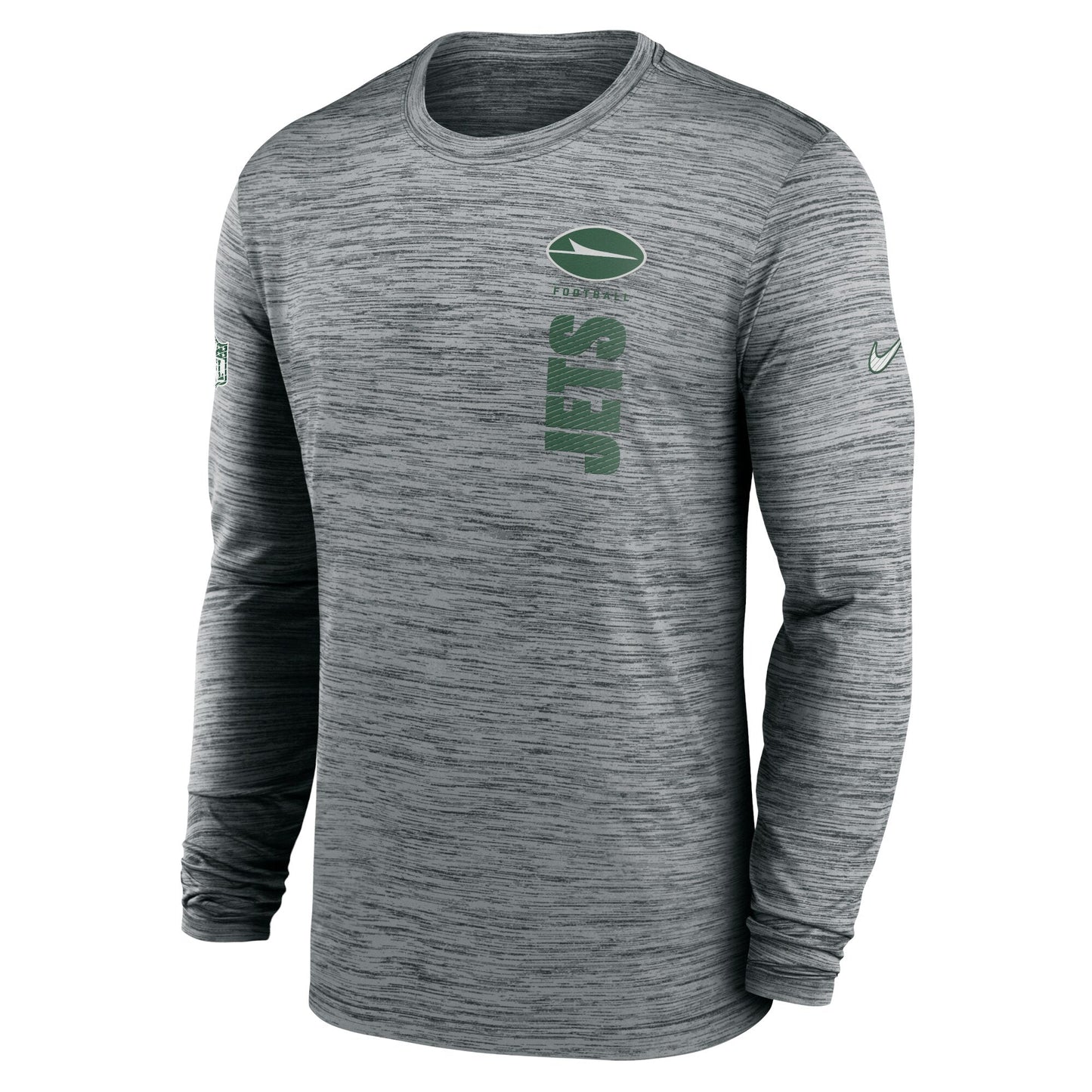 Men's Nike NFL New York Jets Sideline Velocity Long-Sleeve Dri-Fit T-Shirt