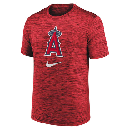 Nike Men's MLB Red Los Angeles Angels Logo Velocity Performance T-Shirt T-Shirts
