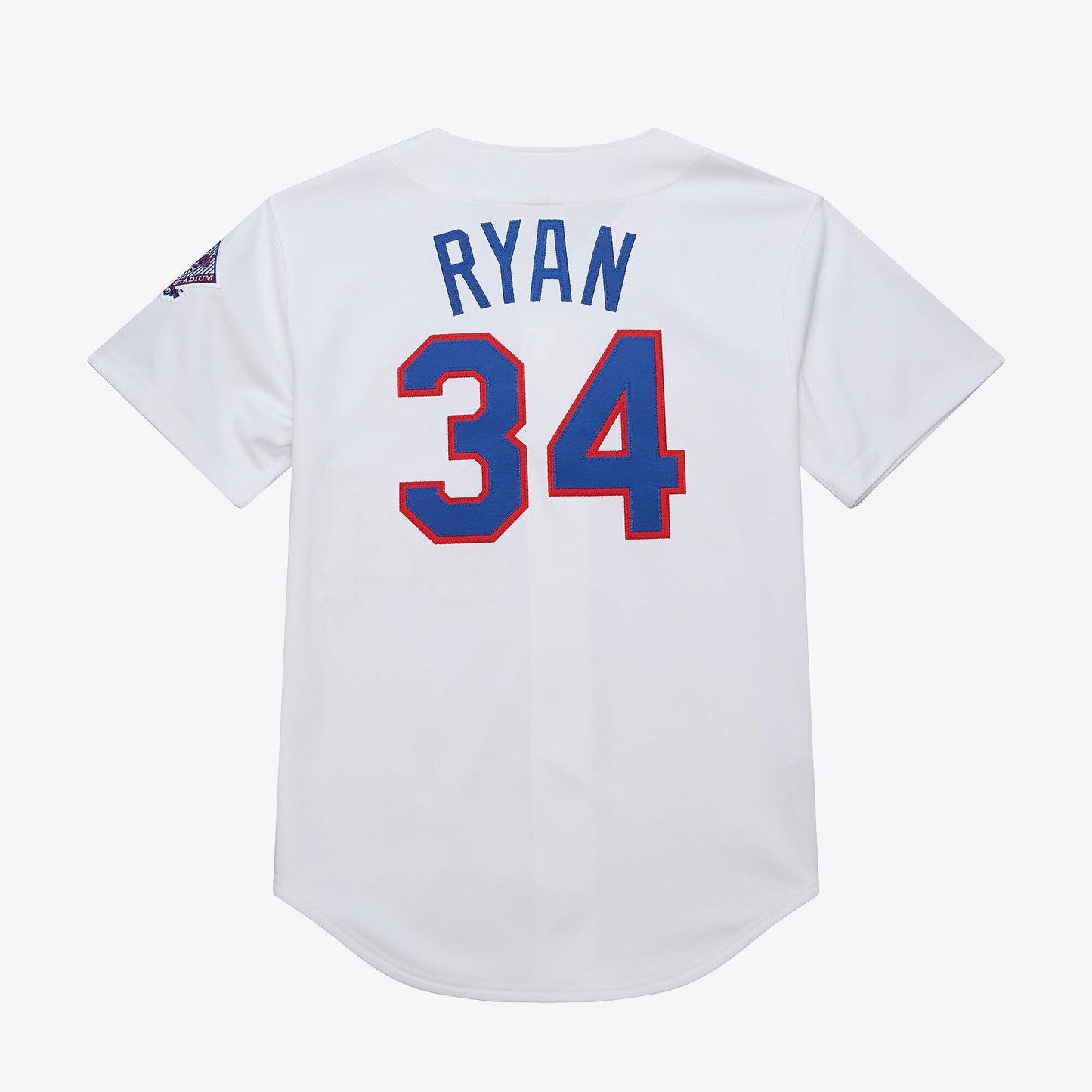 Men's Mitchell & Ness MLB White Jersey Rangers 1993 Nolan Ryan