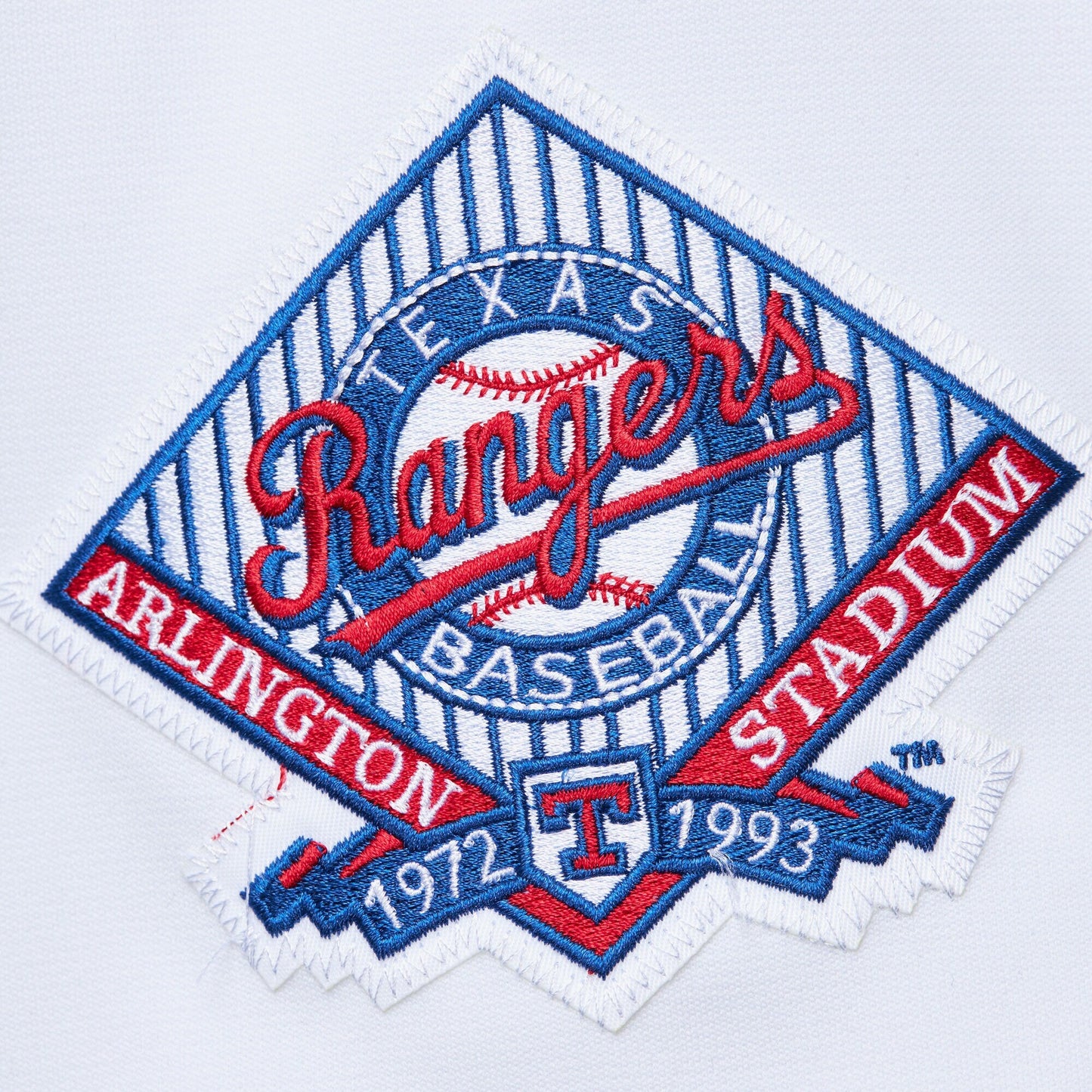 Men's Mitchell & Ness MLB White Jersey Rangers 1993 Nolan Ryan