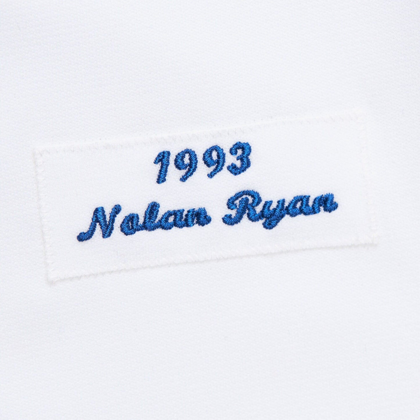 Men's Mitchell & Ness MLB White Jersey Rangers 1993 Nolan Ryan
