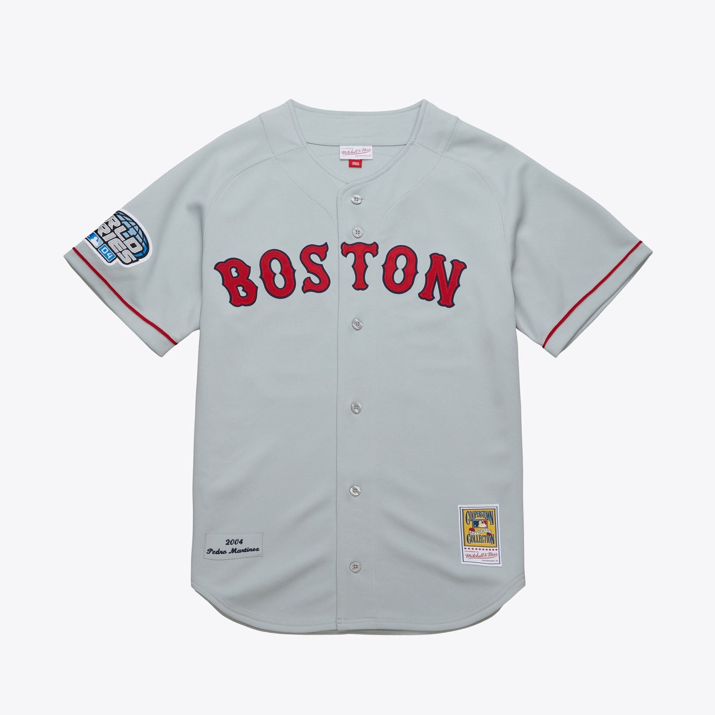 Men's Mitchell & Ness MLB Dark Jersey Red Sox 2004 Pedro Martinez