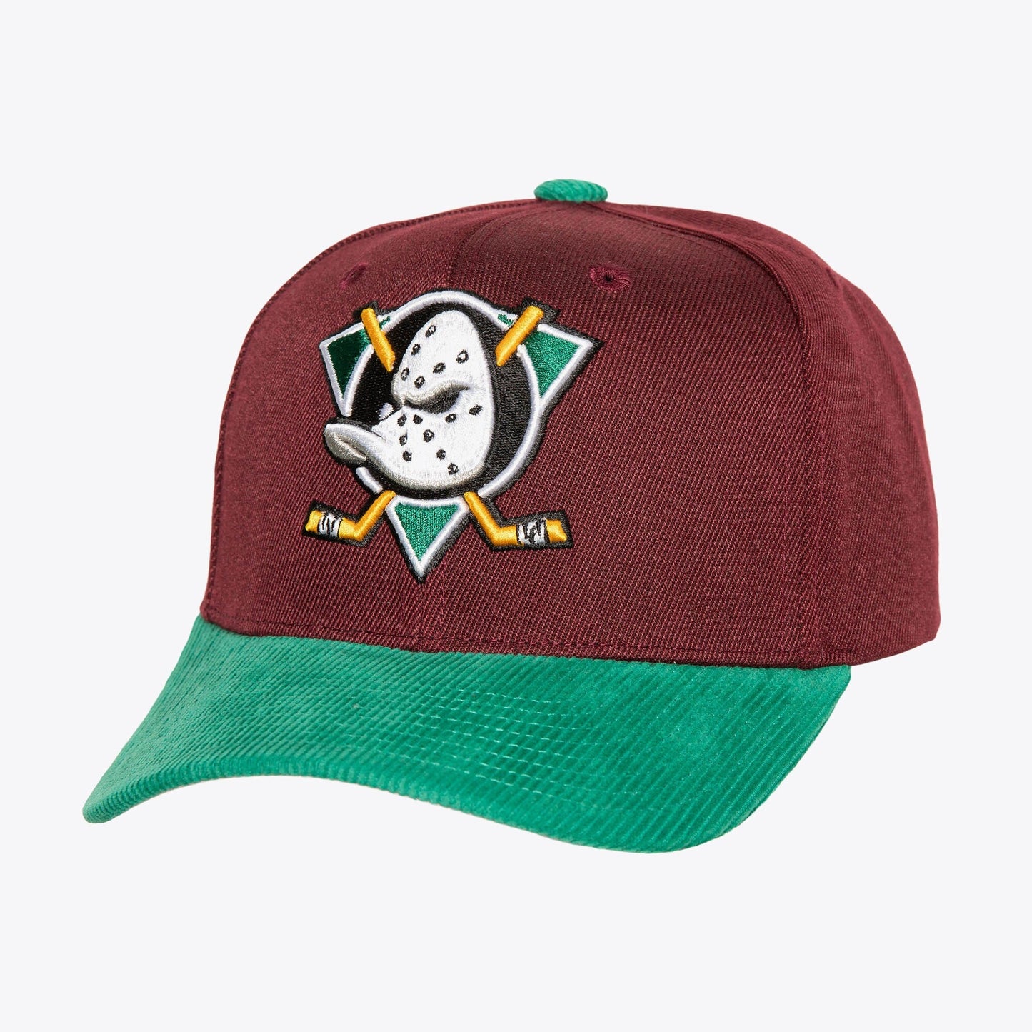 Mitchell & Ness Men's NHL Cord Pro Snapback Vntg Ducks Snapback Caps