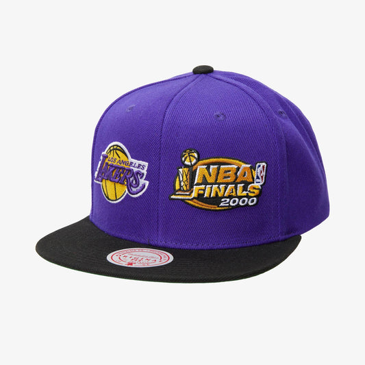 Men's Mitchell & Ness NBA Dual Whammy Snapback Lakers - Purple-Black