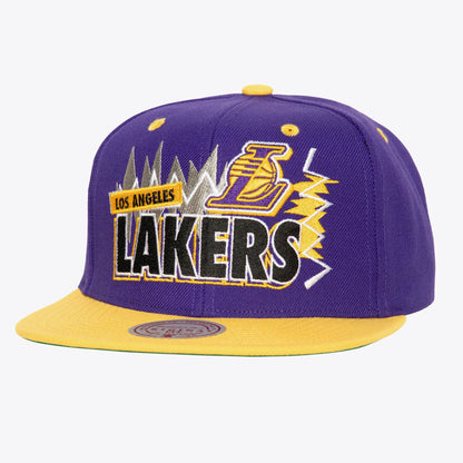 Mitchell & Ness Men's NBA Buzz Snapback Lakers Snapback Caps