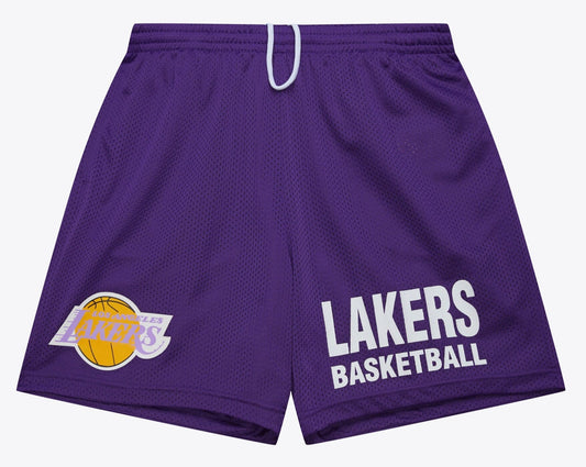 Mitchell & Ness Men's NBA Gameday Mesh 7In Shorts Vintage Logo Lakers