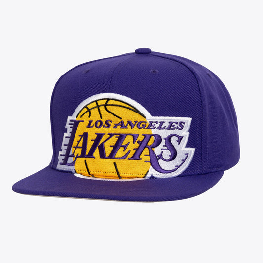 Mitchell & Ness Men's NBA Xl Logo Snapback Lakers Snapback Caps