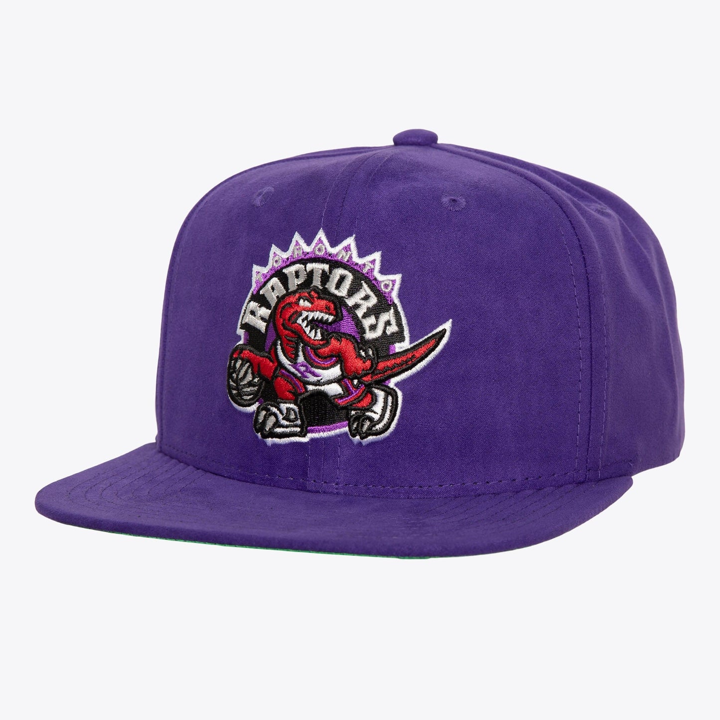 Men's Mitchell & Ness NBA Sweet Suede Snapback Hwc Raptors