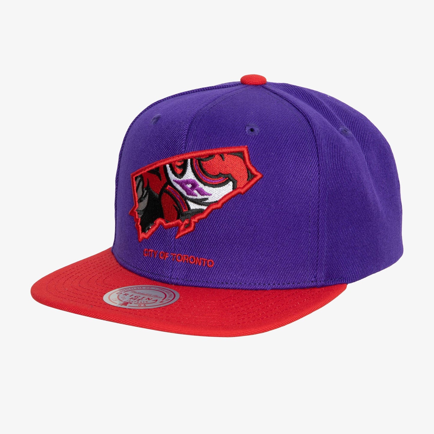Men's Mitchell & Ness NBA Team Insider Snapback Hwc Raptors - Purple-Red