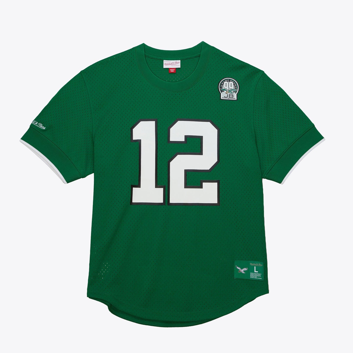 Mitchell & Ness Men's NFL N&N Mesh Crewneck Eagles 1992 Randall Cunningham Green