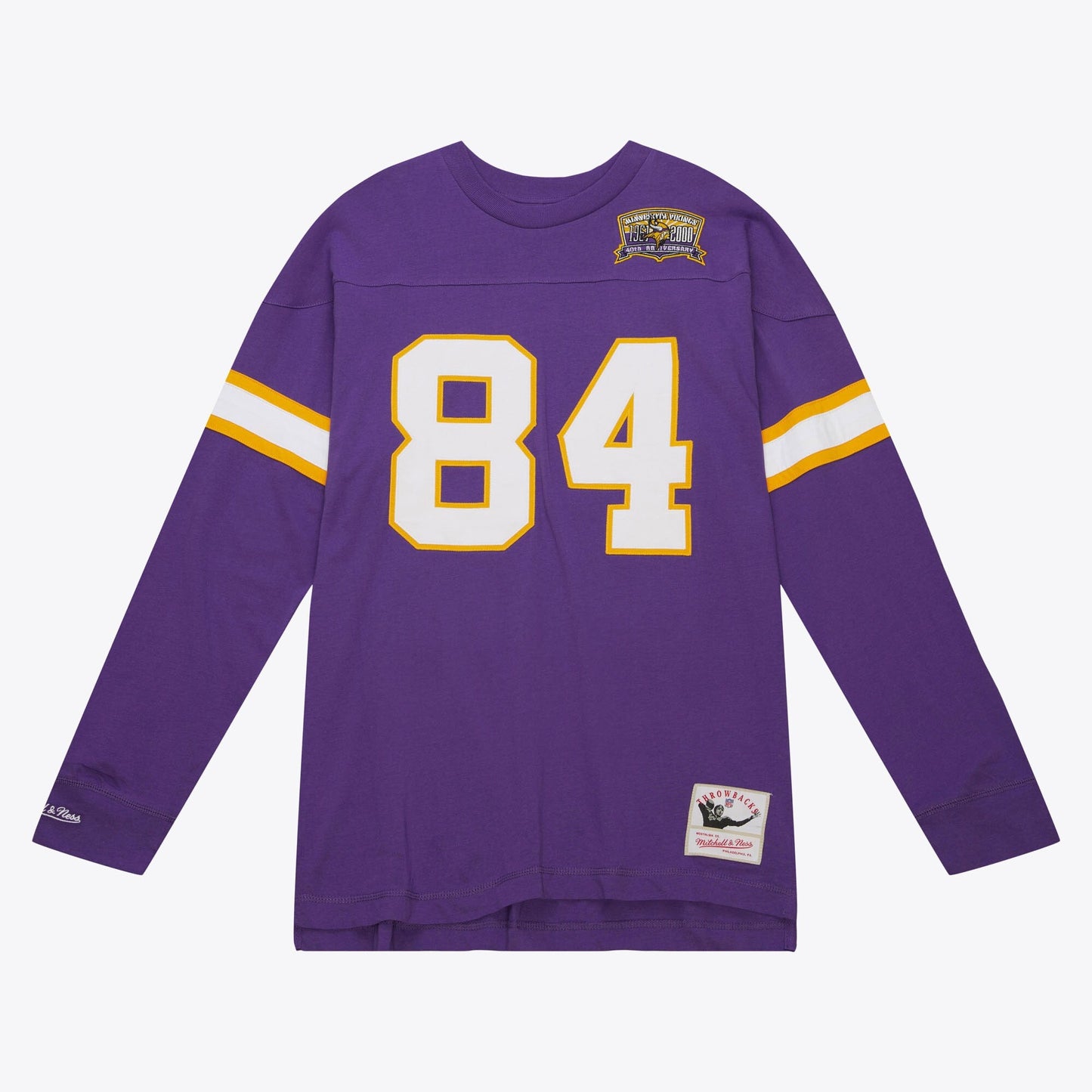 Mitchell & Ness Men's NFL N&N Ls Tee Vikings 2000 Randy Moss Long Sleeve Shirts