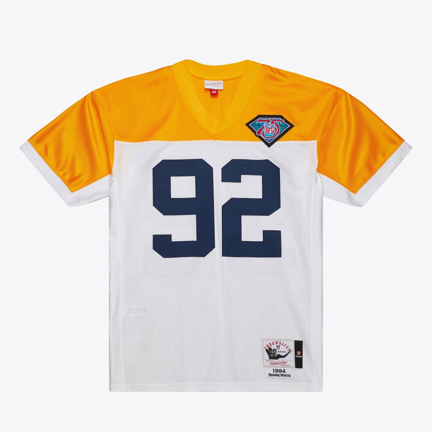 Mitchell & Ness Men's NFL White Jersey Packers 1994 Reggie White
