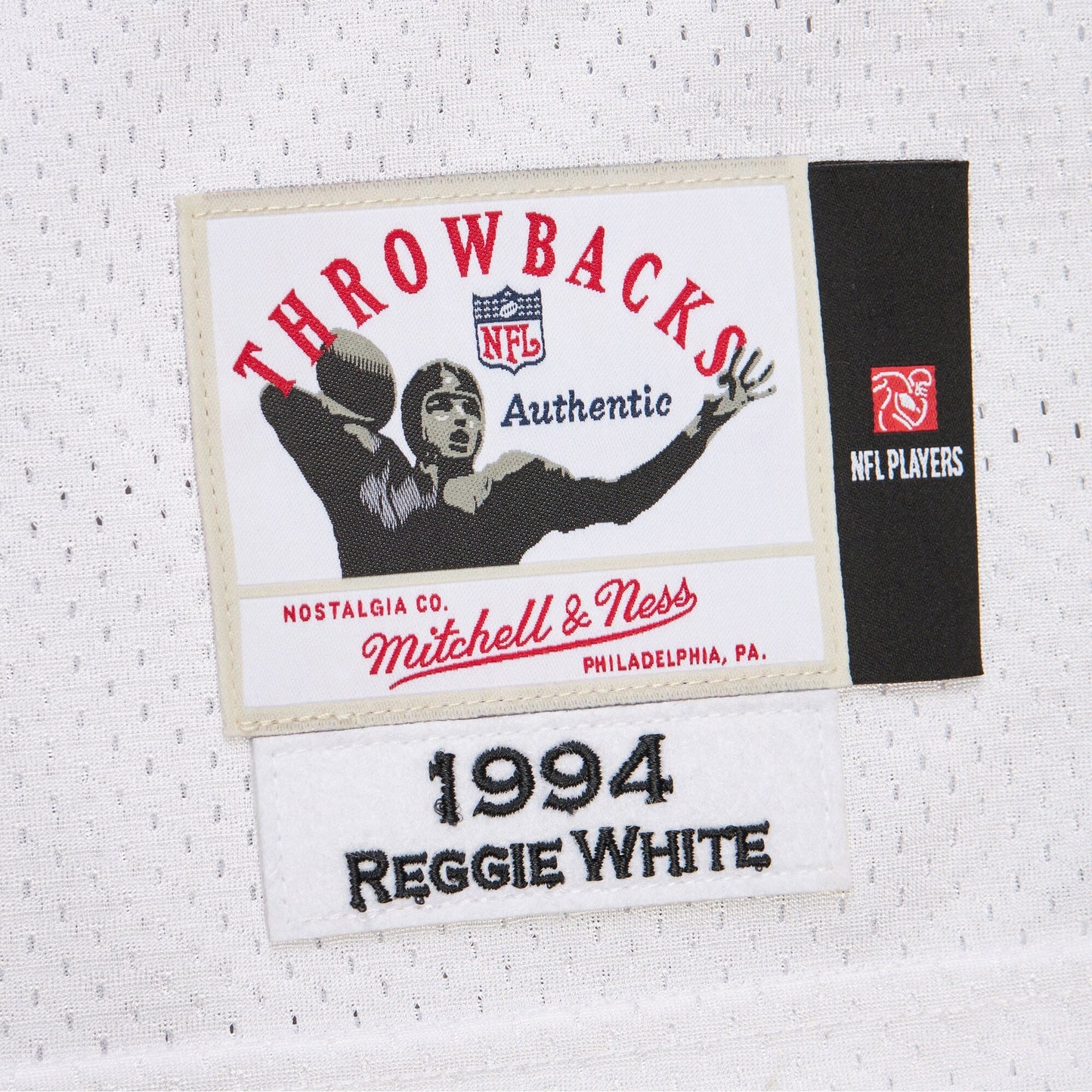Mitchell & Ness Men's NFL White Jersey Packers 1994 Reggie White
