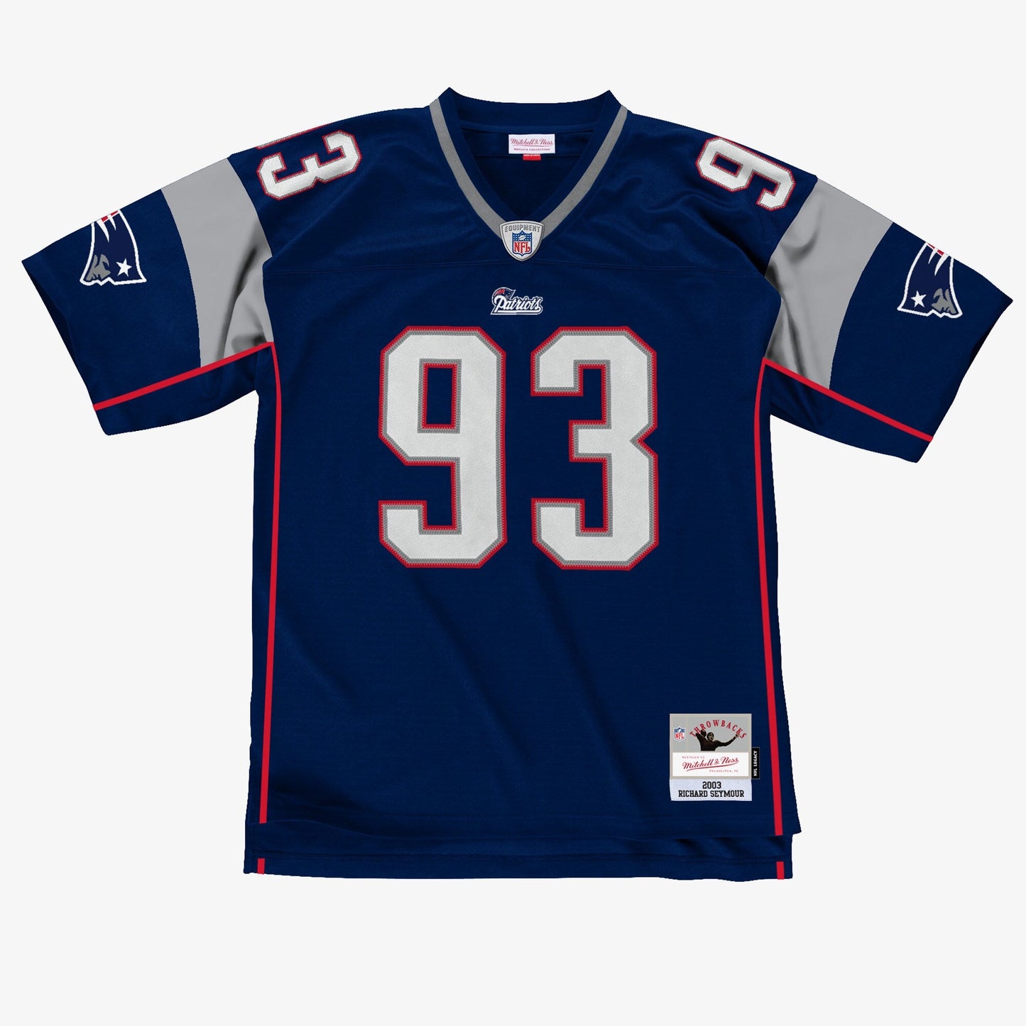 Men's Mitchell & Ness NFL Legacy Jersey Patriots 2003 Richard Seymour