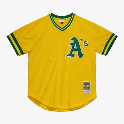 Mitchell & Ness Men's MLB Authentic Bp Jersey - Athletics 1984 Rickey Henderson Jerseys