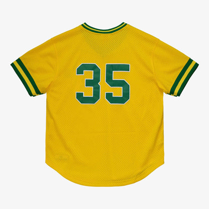 Mitchell & Ness Men's MLB Authentic Bp Jersey - Athletics 1984 Rickey Henderson Jerseys