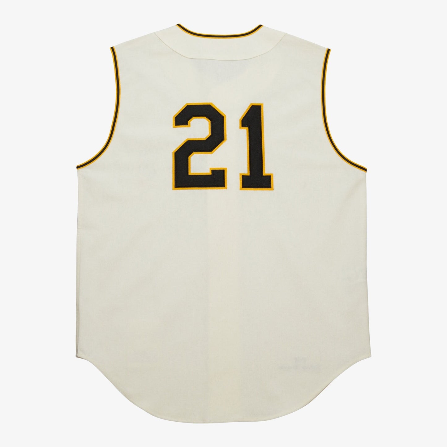 Mitchell & Ness Men's MLB Cream Vest Pirates 1960 Roberto Clemente