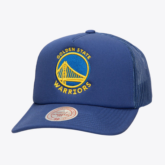 Men's Mitchell & Ness NBA Evergreen Trucker Warriors
