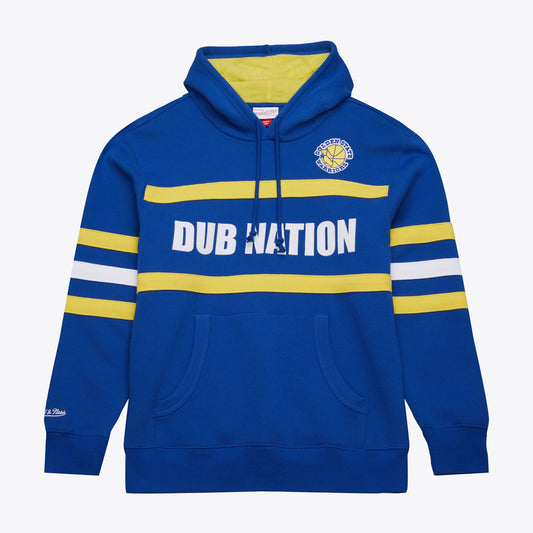Mitchell & Ness Men's NBA Head Coach Hoodie Vintage Logo Warriors