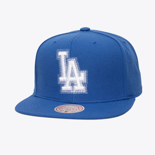 Mitchell & Ness Men's MLB Blurred Vision Snapback Dodgers Snapback Caps