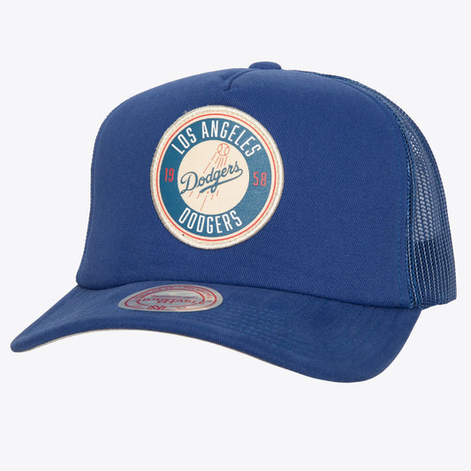 Men's Mitchell & Ness MLB Circle Change Trucker Coop Dodgers