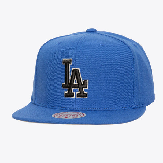 Men's Mitchell & Ness MLB Logo Eclipse Snapback Dodgers